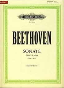 Beethoven: Sonata in F Minor Opus 2 No 1 for Piano published by Peters