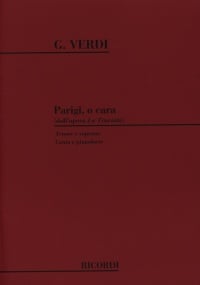 Verdi: Parigi, o cara for Soprano & Tenor published by Ricordi