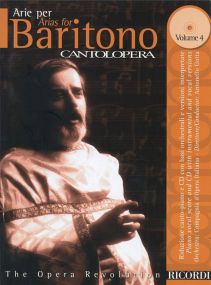 Cantolopera : Arias for Baritone 4 published by Ricordi (Book & CD)