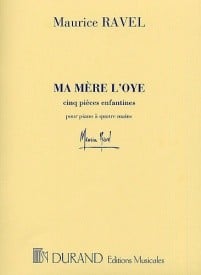 Ravel: Ma Mere L'oye for Piano Duet published by Durand