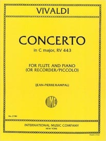 Vivaldi: Concerto in C RV443 for Flute (Recorder or Piccolo) published by IMC