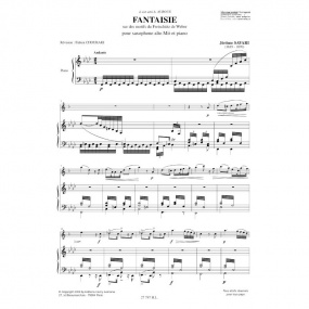 Savari: Fantaisie sur des motifs du Freischtz for Alto Saxophone published by Lemoine