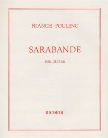 Poulenc: Sarabande for guitar published by Ricordi
