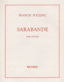 Poulenc: Sarabande for guitar published by Ricordi