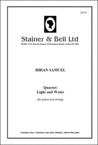 Samuel: Piano Quartet - Light and Water published by Stainer & Bell