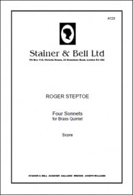 Steptoe: Four Sonnets for Brass Quintet published by Stainer and Bell