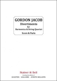 Jacob: Divertimento for Harmonica and String Quartet published by Stainer & Bell