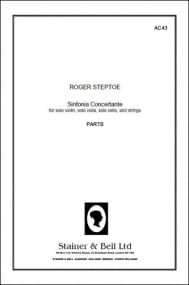 Steptoe: Sinfonia Concertante for Solo Violin, Viola, Cello and Strings published by Stainer & Bell - Set of Parts