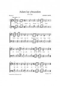 Carter: Adam lay ybounden SATB published by Banks