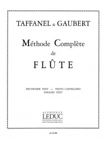 Taffanel / Gaubert: Complete Flute Method published by Leduc