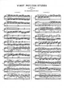 Moszkowski: 20 Petites tudes Opus 91 for Piano published by Leduc