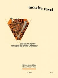 Ravel: Pièce en Forme de Habañera for Bassoon published by Leduc
