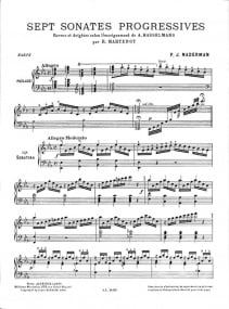 Naderman: 7 Sonates progressives for Harp published by Leduc