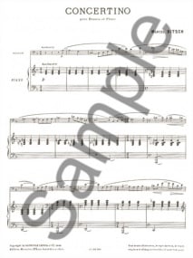 Bitsch: Concertino for Bassoon published by Leduc
