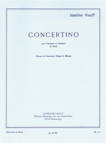 Rueff: Concertino for Clarinet published by Leduc