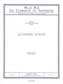 Handel: Sonata No 4 for Flute arr. for Alto Saxophone published by Leduc