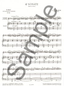 Bach: Sonata No 4 for Flute arr. for Alto Saxophone published by Leduc