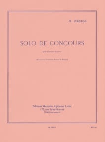 Rabaud: Solo de Concours for Clarinet published by Leduc