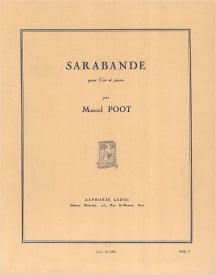 Poot: Sarabande  for Horn published by Leduc