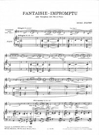 Jolivet: Fantasy Impromptu for Alto Saxophone published by Leduc