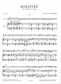 Casterede: Sonatine for Trombone published by Leduc
