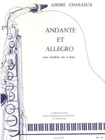 Chailleux: Andante et Allegro for Alto Saxophone published by Leduc