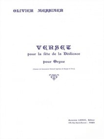 Messiaen: Verset pour la fte de la Ddicace for Organ published by Leduc