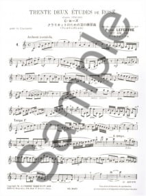 Rose: 32 Studies for Clarinet published by Leduc
