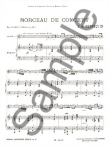 Pennequin: Morceau de Concert for Cornet published by Leduc