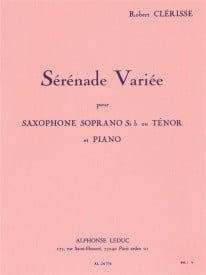 Clrisse: Srnade Varie for Soprano Saxophone published by Leduc