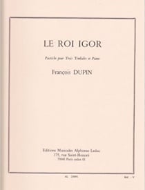 Dupin: Le Roi Igor, Pastiche (Percussion & Piano) published by Leduc