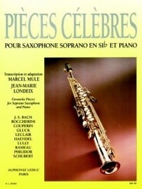 Pices Clbres Pour Saxophone Soprano published by Leduc