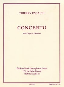 Escaich: Concerto for Organ (organ solo part) published by Leduc