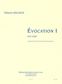 Escaich: Evocation I for Organ published by Leduc