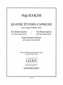 Hakim: 4 Etudes-Caprice for Organ (pedals only) published by Leduc