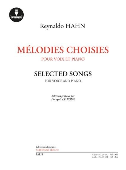 Hahn: Selected Songs published by Leduc (Book/Online Audio)