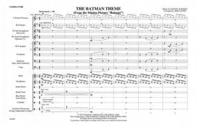 Batman Movie Theme for Marching Band published by Alfred