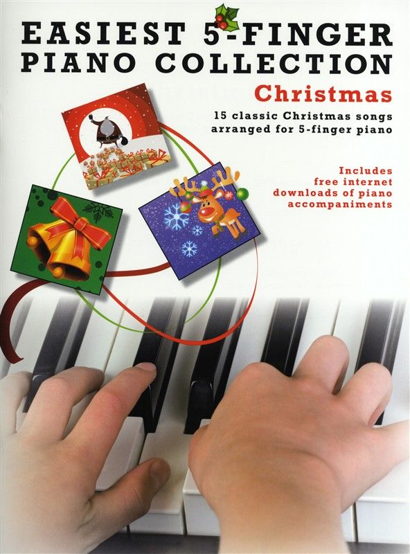 Easiest 5 finger piano collection christmas songs