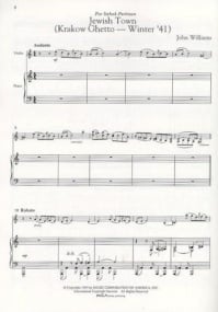 Williams: Three Pieces from Schindlers List for Violin published by Hal Leonard