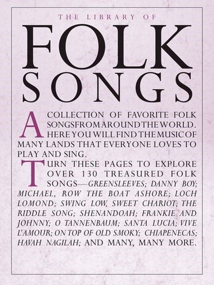 Library of Folk Songs published by Amsco Publications