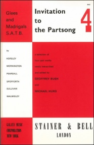 Invitation to the Partsong Book 4 (glees and madrigals) SATB published by Stainer & Bell
