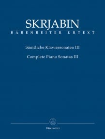 Scriabin: Piano Sonatas Volume 3 published by Barenreiter