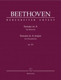 Beethoven: Sonata in A Opus 101 for Piano published by Barenreiter