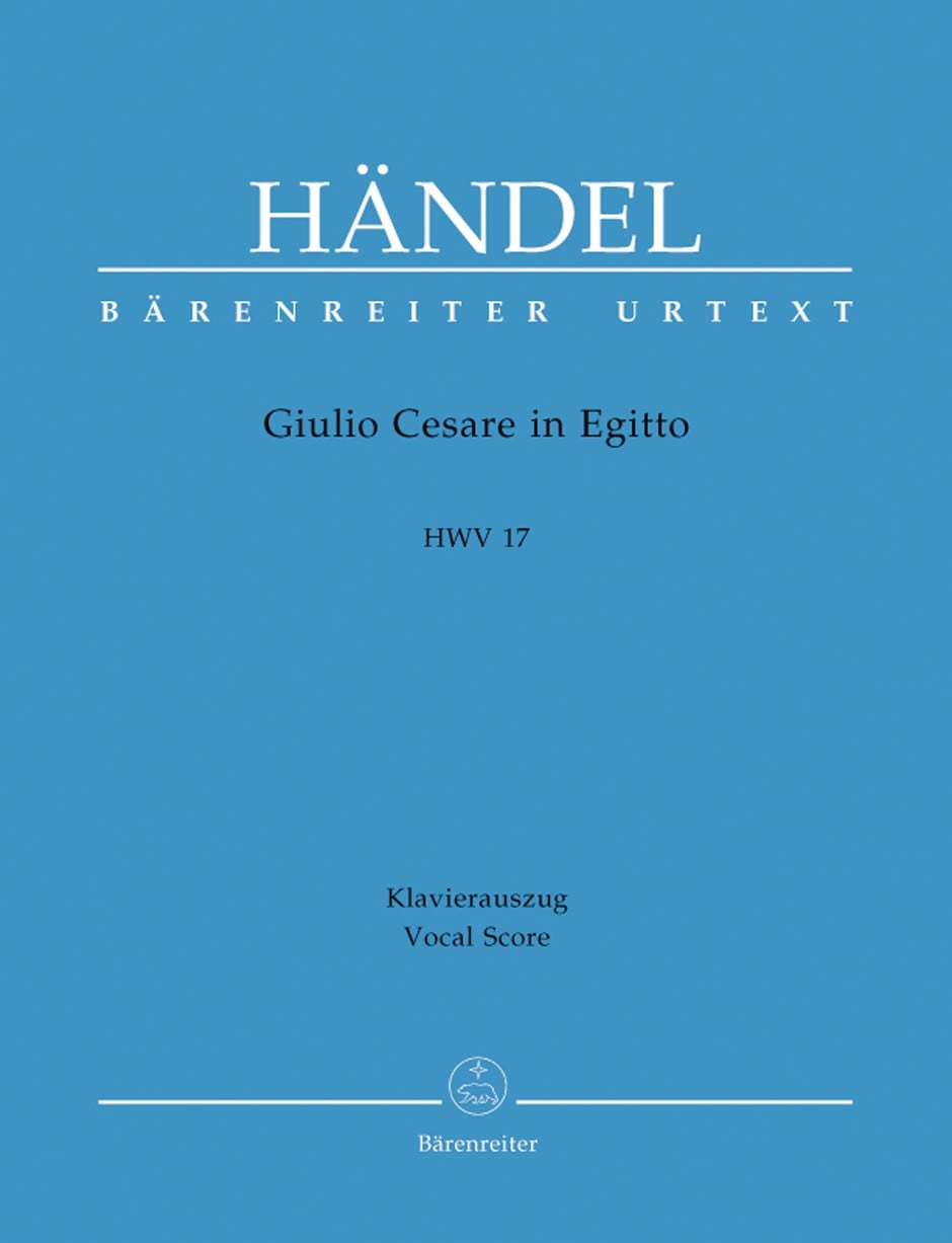 Handel: Giulio Cesare in Egitto (HWV 17) published by Barenreiter Urtext - Vocal Score