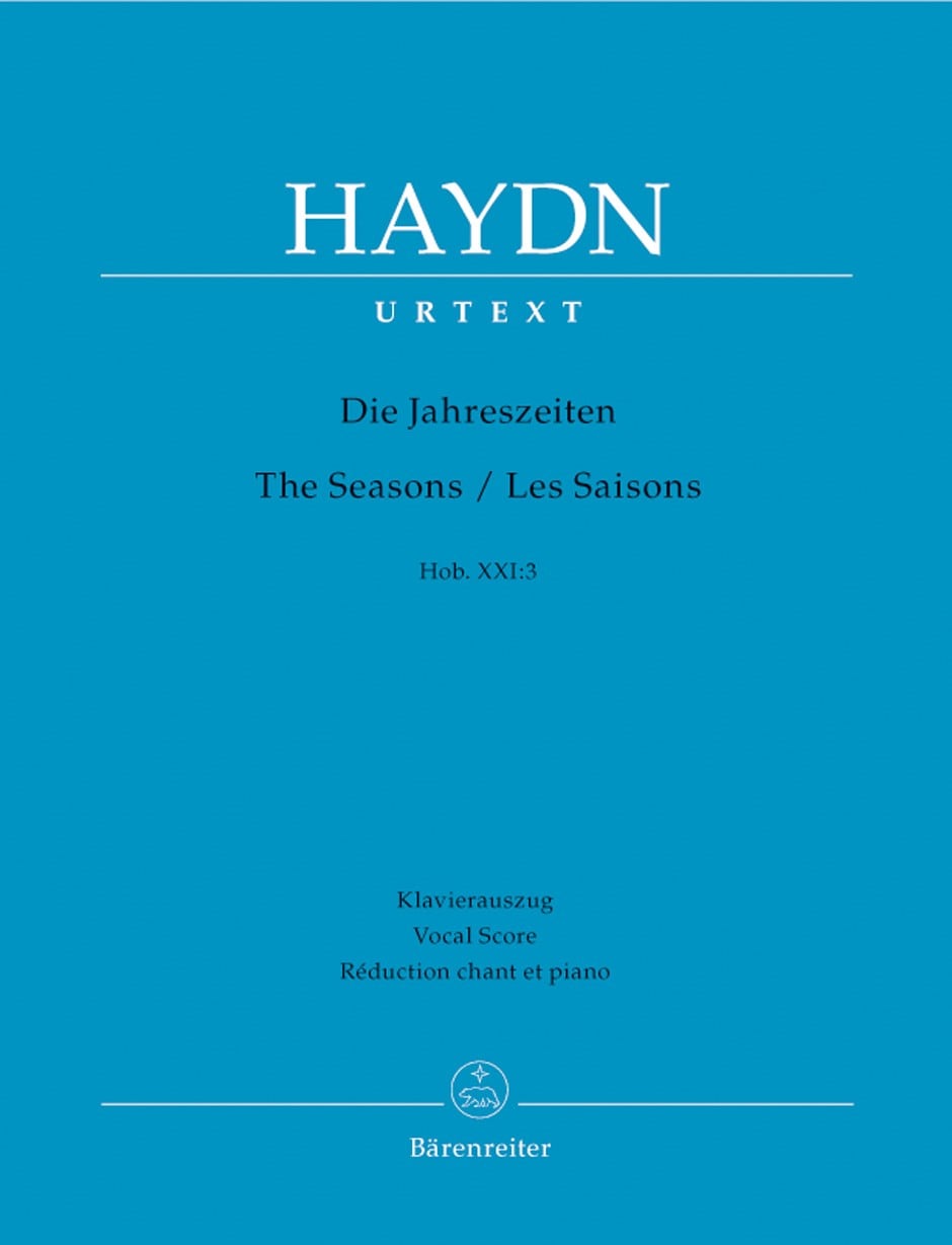 Haydn: Seasons, The Oratorio (HobXXI:3) published by Barenreiter Urtext - Vocal Score