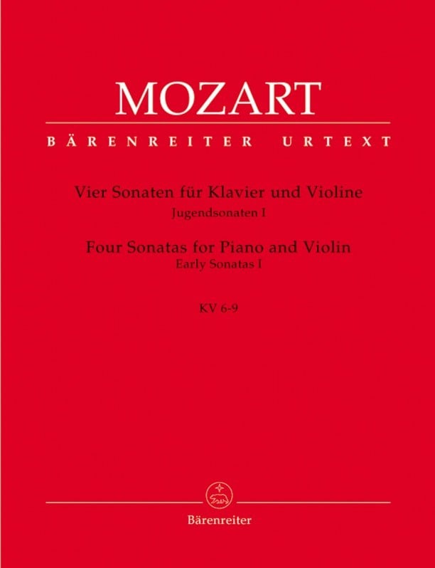 Mozart: Early Sonatas for Violin Volume 1 - K.6-9 published by Barenreter