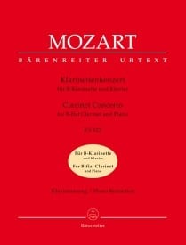 Mozart: Concerto in A KV622 for Bb Clarinet published by Barenreiter