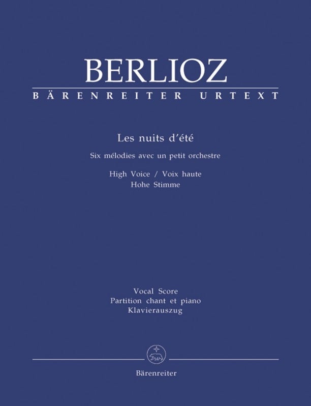Berlioz: Les nuits d'ete for High Voice published by Barenreiter