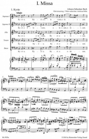 Bach: Mass in B minor (BWV 232) published by Barenreiter Urtext - Vocal Score (Khs Edition)