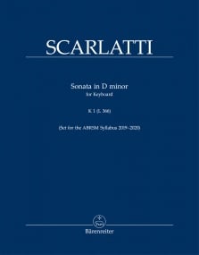 Scarlatti: Sonata K1 (L 366) for Piano published by Barenreiter